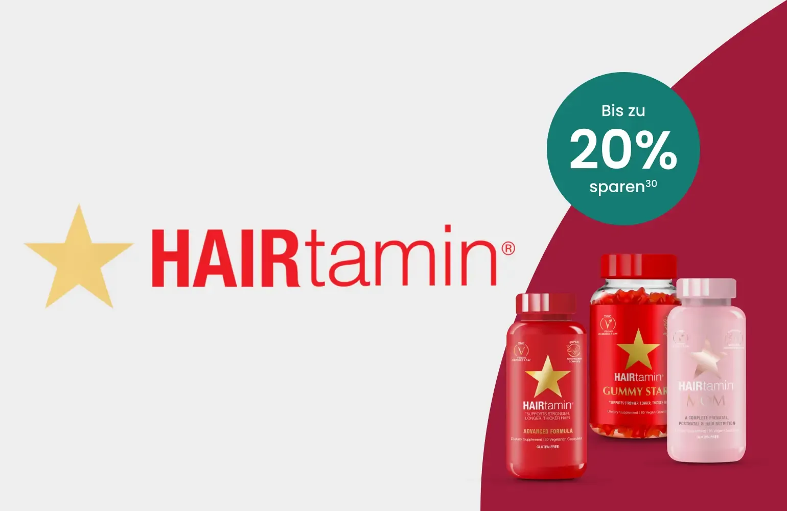 Jetzt HAIRtamin Produkte zum Aktionspreis bei medpex kaufen